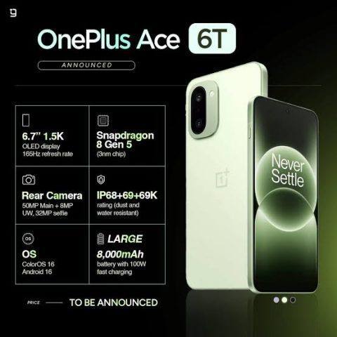 PLR110 OnePlus Ace 6T PTA Tax in Pakistan — Official Verified 2026