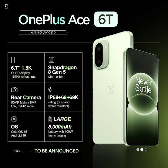 PLR110 OnePlus Ace 6T PTA Tax in Pakistan — Official Verified 2026